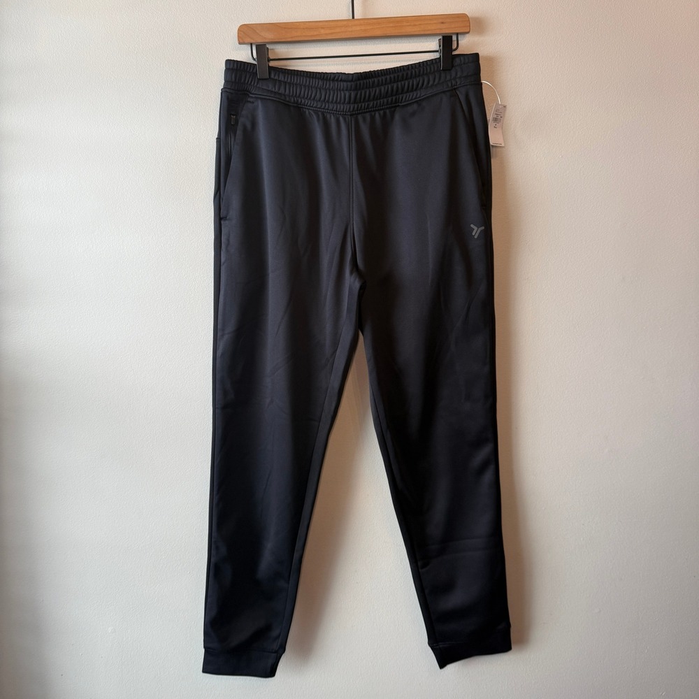 Old Navy Active Go Dry Joggers Men's Medium Tall Black Tapered Sweatpants NWT